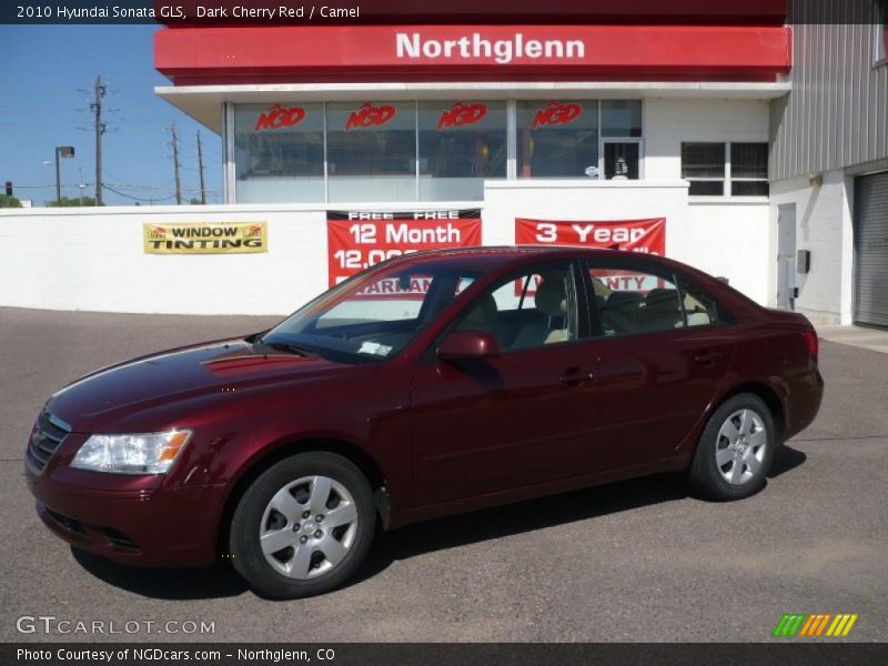 Dark Cherry Red / Camel 2010 Hyundai Sonata GLS