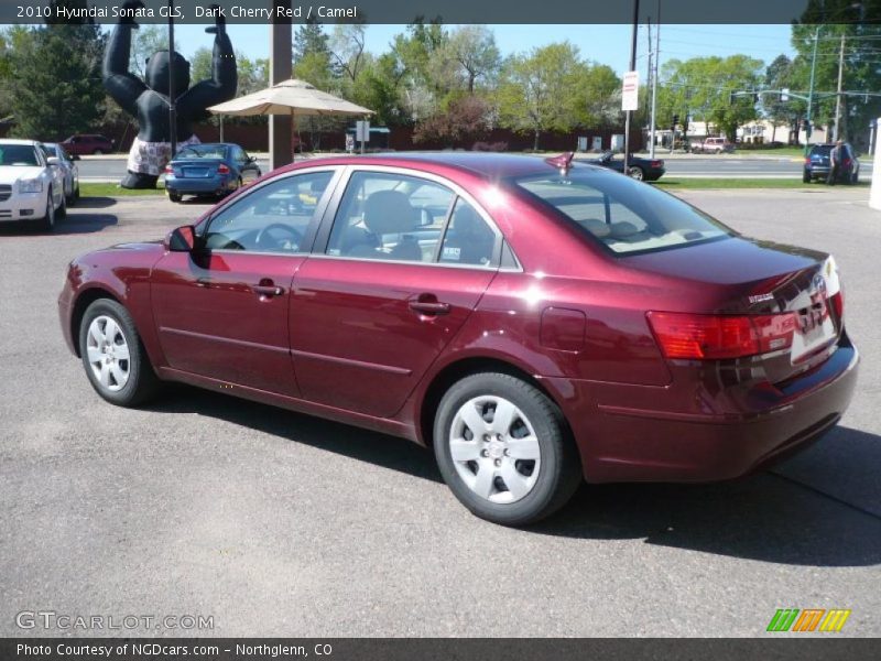 Dark Cherry Red / Camel 2010 Hyundai Sonata GLS