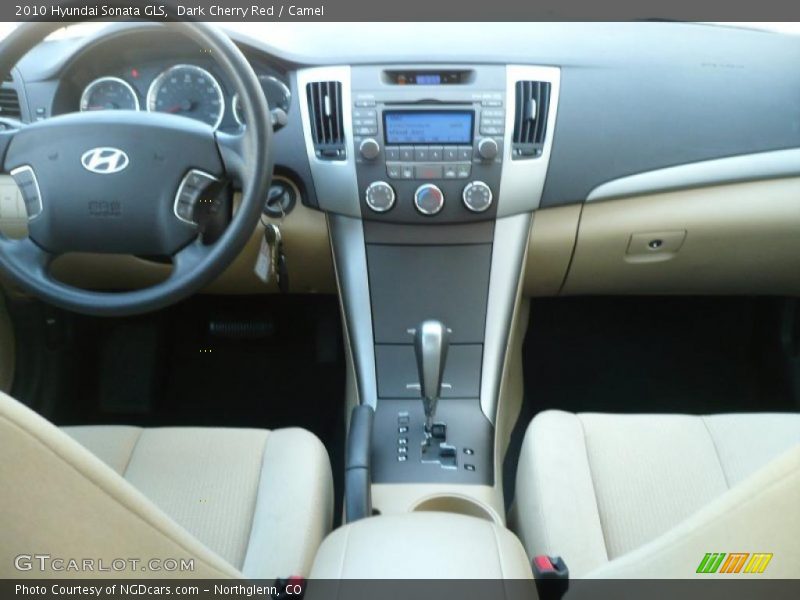 Dark Cherry Red / Camel 2010 Hyundai Sonata GLS