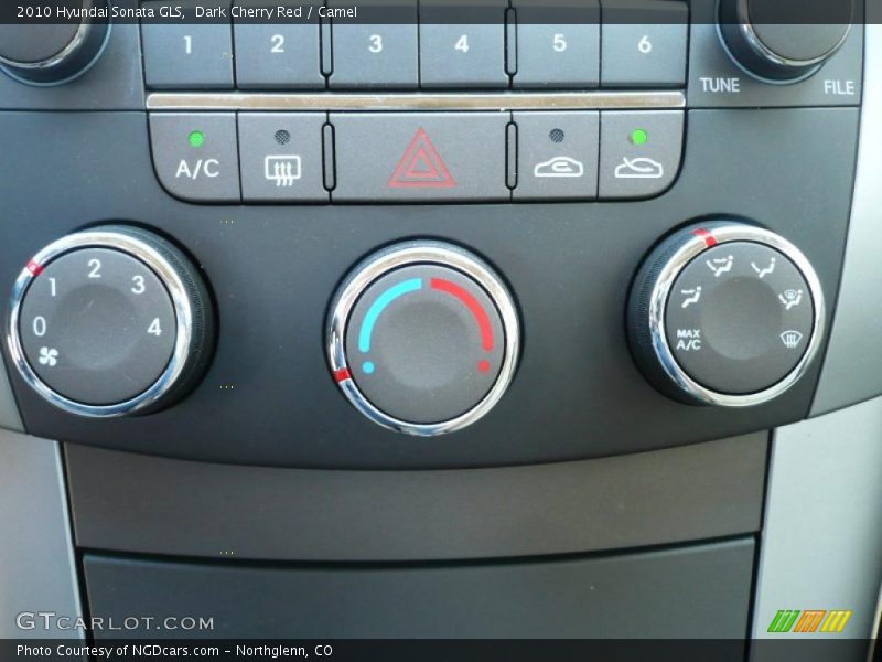 Dark Cherry Red / Camel 2010 Hyundai Sonata GLS