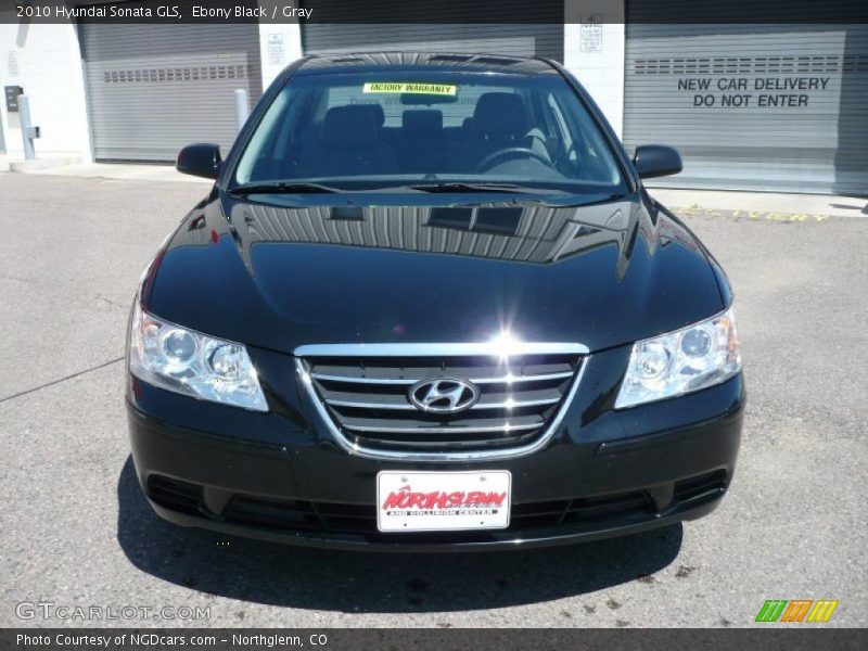 Ebony Black / Gray 2010 Hyundai Sonata GLS