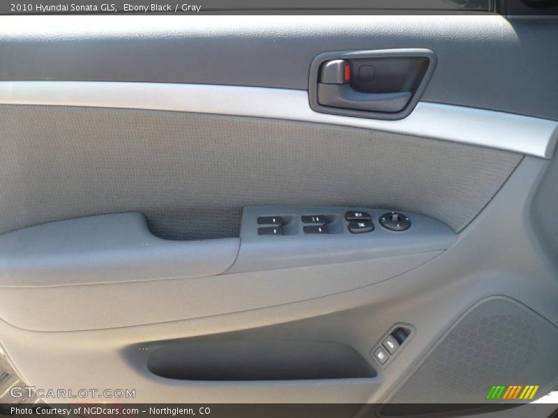 Ebony Black / Gray 2010 Hyundai Sonata GLS