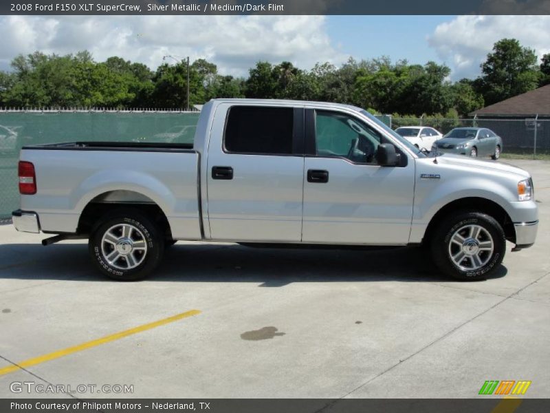 Silver Metallic / Medium/Dark Flint 2008 Ford F150 XLT SuperCrew