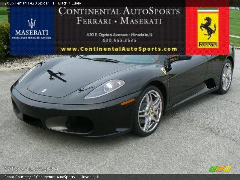 Black / Cuoio 2006 Ferrari F430 Spider F1