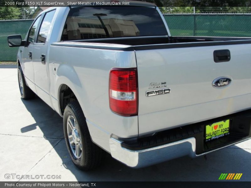 Silver Metallic / Medium/Dark Flint 2008 Ford F150 XLT SuperCrew