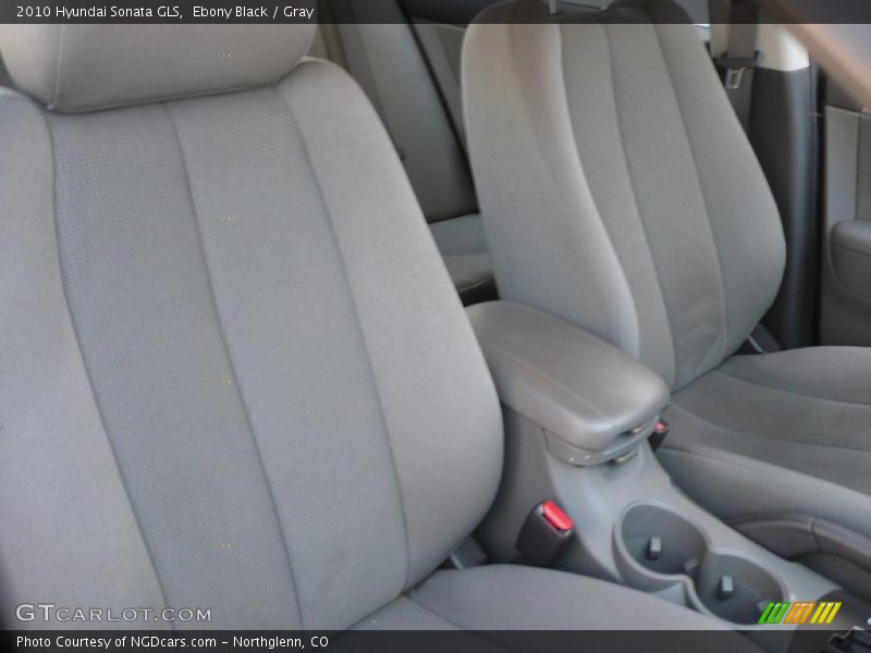 Ebony Black / Gray 2010 Hyundai Sonata GLS