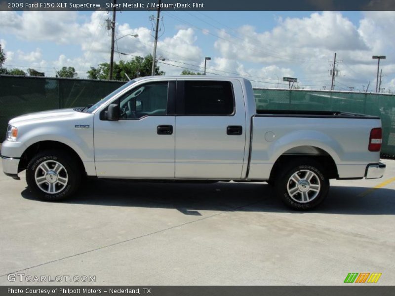 Silver Metallic / Medium/Dark Flint 2008 Ford F150 XLT SuperCrew