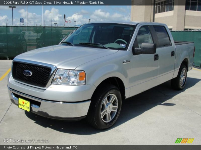 Silver Metallic / Medium/Dark Flint 2008 Ford F150 XLT SuperCrew