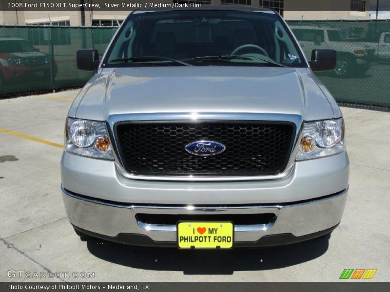 Silver Metallic / Medium/Dark Flint 2008 Ford F150 XLT SuperCrew
