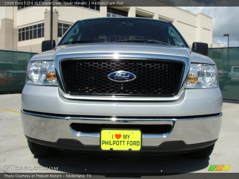 Silver Metallic / Medium/Dark Flint 2008 Ford F150 XLT SuperCrew