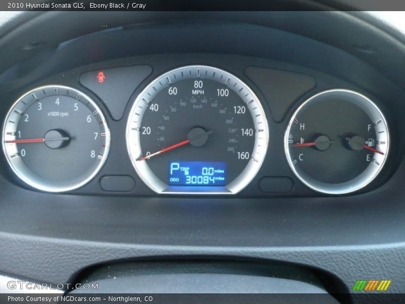 Ebony Black / Gray 2010 Hyundai Sonata GLS
