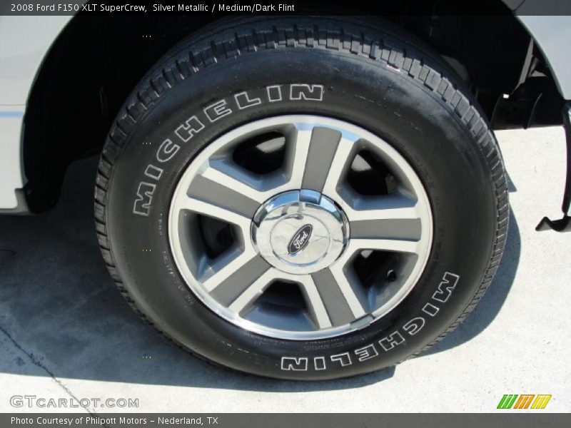 Silver Metallic / Medium/Dark Flint 2008 Ford F150 XLT SuperCrew
