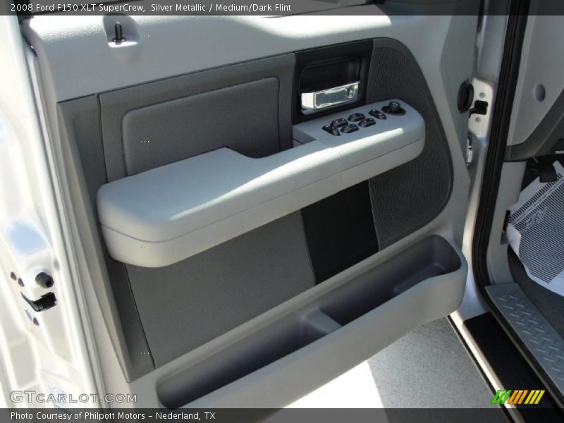 Silver Metallic / Medium/Dark Flint 2008 Ford F150 XLT SuperCrew