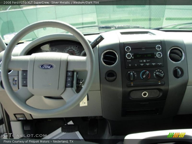 Silver Metallic / Medium/Dark Flint 2008 Ford F150 XLT SuperCrew