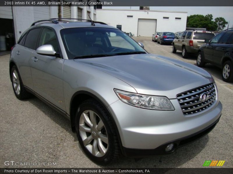 Brilliant Silver Metallic / Graphite Black 2003 Infiniti FX 45 AWD