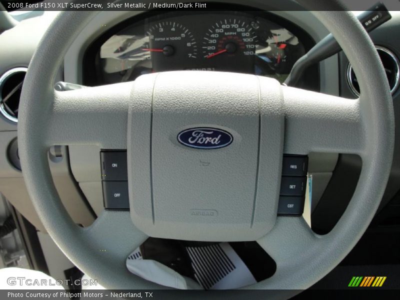 Silver Metallic / Medium/Dark Flint 2008 Ford F150 XLT SuperCrew