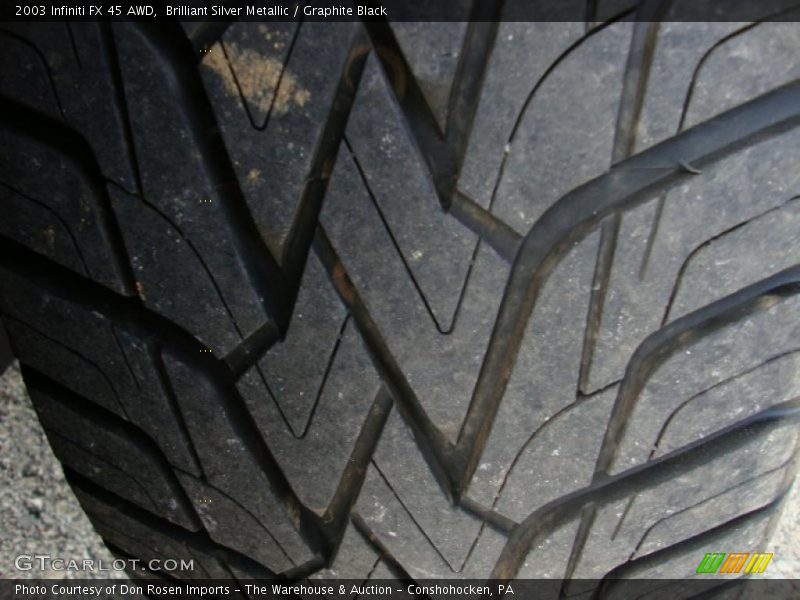 Brilliant Silver Metallic / Graphite Black 2003 Infiniti FX 45 AWD