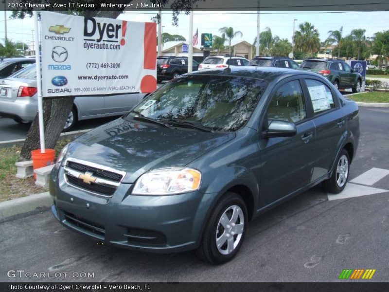 Wintergreen / Neutral 2010 Chevrolet Aveo LT Sedan