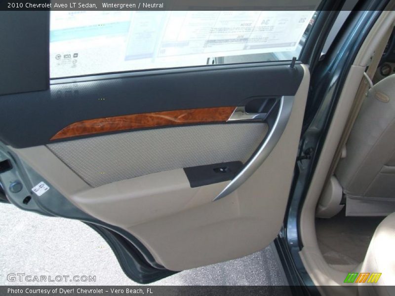 Wintergreen / Neutral 2010 Chevrolet Aveo LT Sedan
