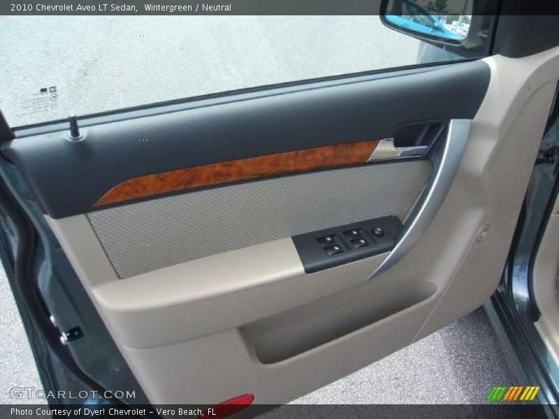 Wintergreen / Neutral 2010 Chevrolet Aveo LT Sedan