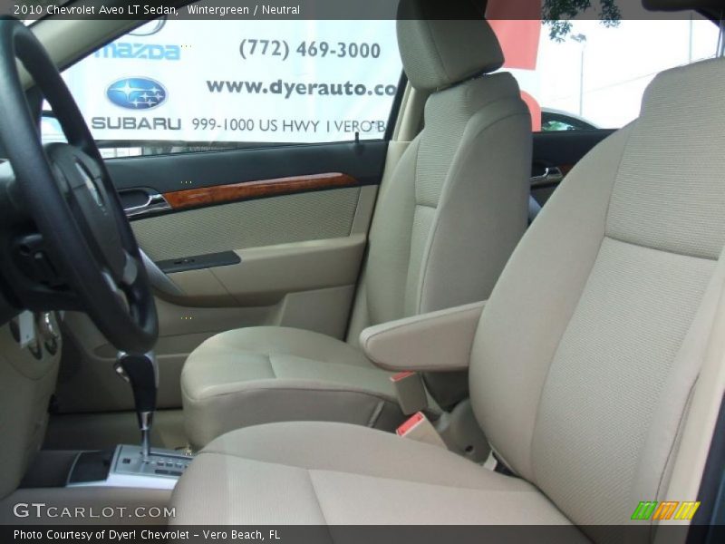 Wintergreen / Neutral 2010 Chevrolet Aveo LT Sedan