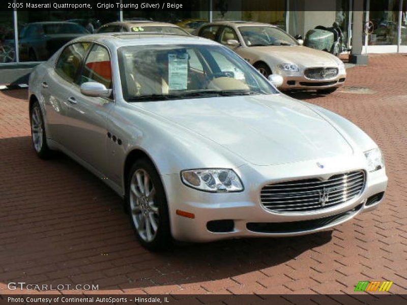 Grigio Touring (Silver) / Beige 2005 Maserati Quattroporte