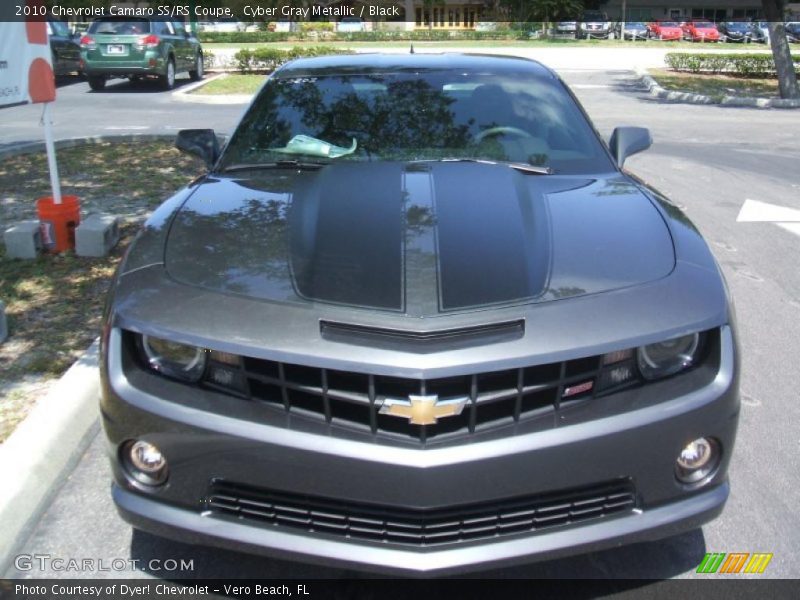 Cyber Gray Metallic / Black 2010 Chevrolet Camaro SS/RS Coupe