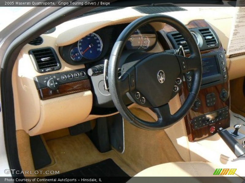 Grigio Touring (Silver) / Beige 2005 Maserati Quattroporte