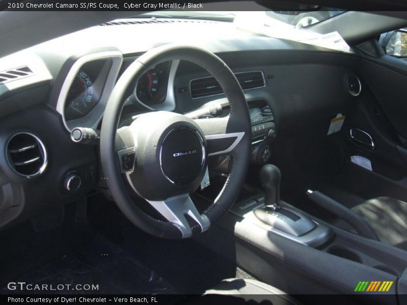 Cyber Gray Metallic / Black 2010 Chevrolet Camaro SS/RS Coupe