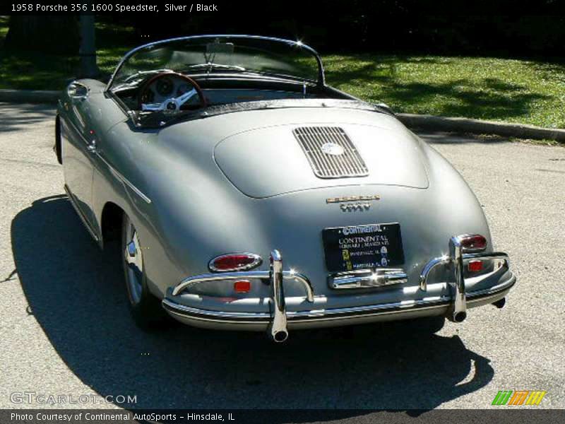 Silver / Black 1958 Porsche 356 1600 Speedster