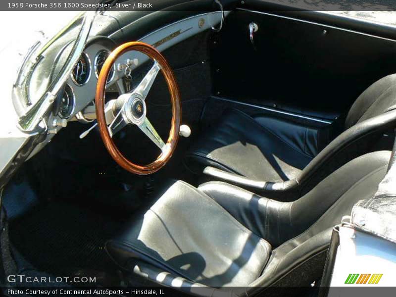 Silver / Black 1958 Porsche 356 1600 Speedster