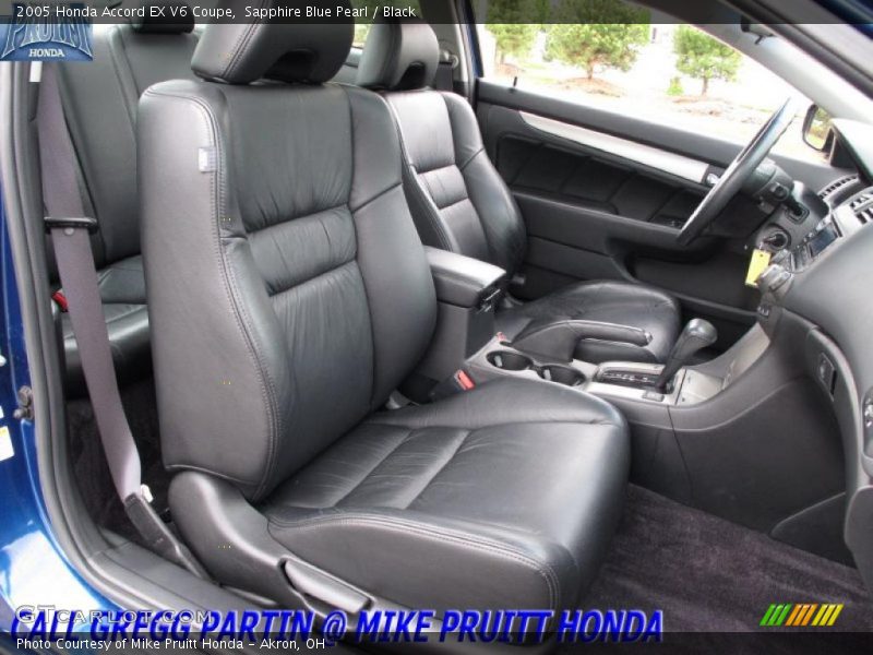 Sapphire Blue Pearl / Black 2005 Honda Accord EX V6 Coupe