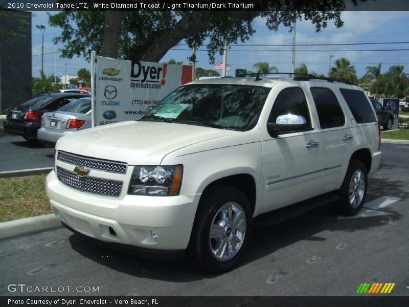 White Diamond Tricoat / Light Titanium/Dark Titanium 2010 Chevrolet Tahoe LTZ