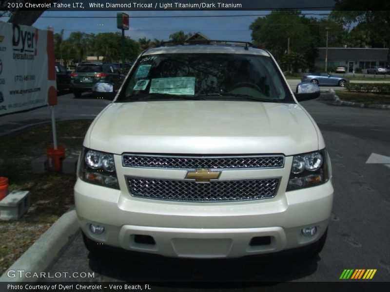 White Diamond Tricoat / Light Titanium/Dark Titanium 2010 Chevrolet Tahoe LTZ