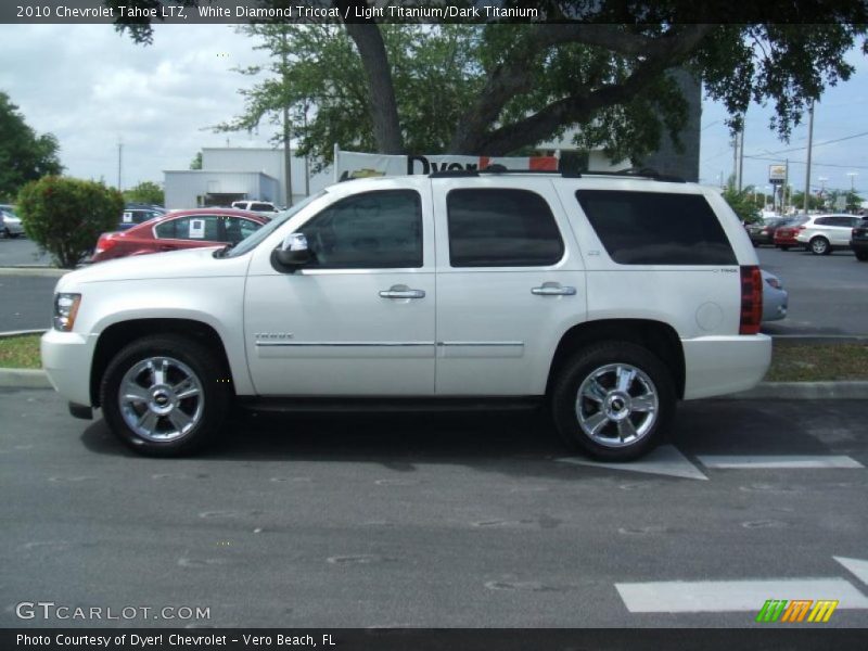 White Diamond Tricoat / Light Titanium/Dark Titanium 2010 Chevrolet Tahoe LTZ