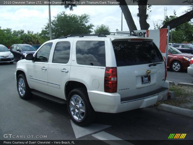 White Diamond Tricoat / Light Titanium/Dark Titanium 2010 Chevrolet Tahoe LTZ