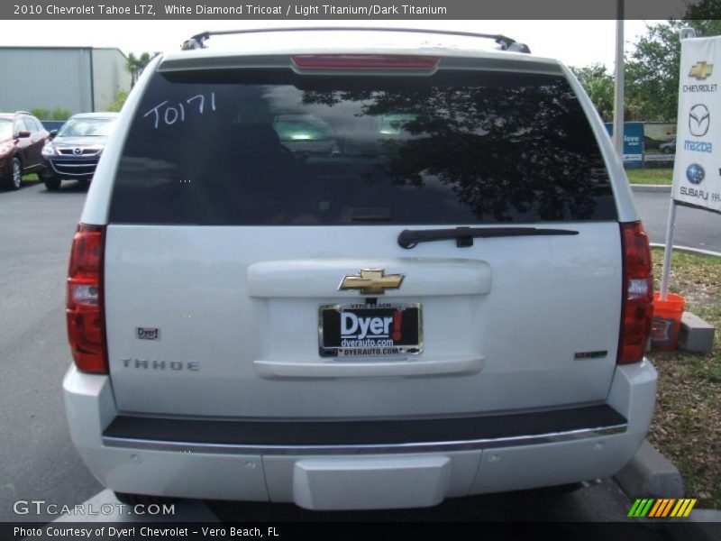 White Diamond Tricoat / Light Titanium/Dark Titanium 2010 Chevrolet Tahoe LTZ