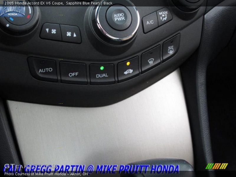 Sapphire Blue Pearl / Black 2005 Honda Accord EX V6 Coupe
