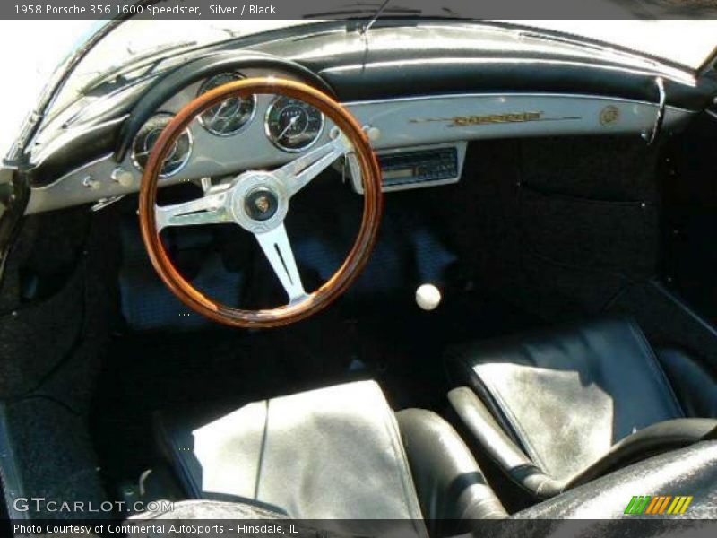 Silver / Black 1958 Porsche 356 1600 Speedster