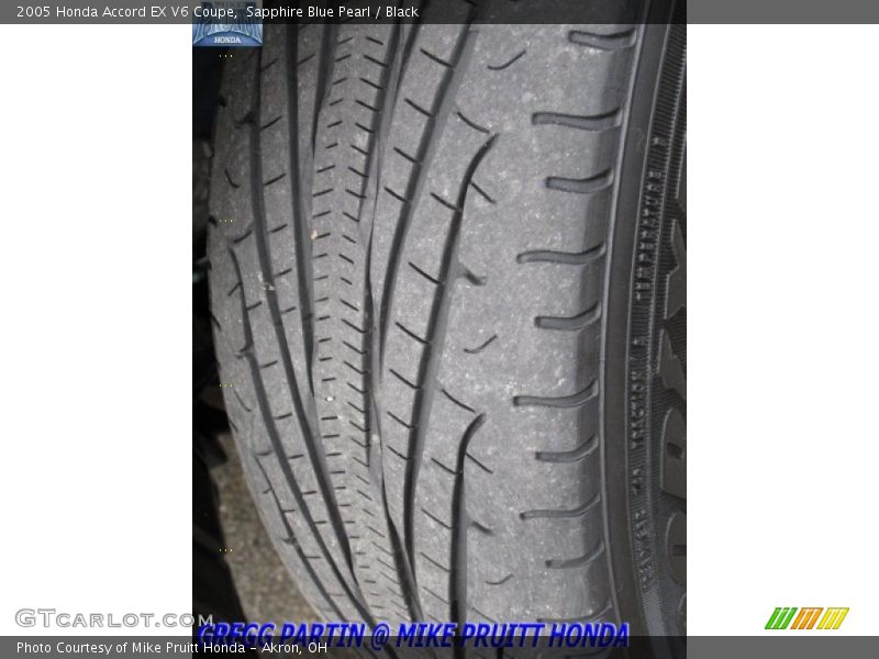 Sapphire Blue Pearl / Black 2005 Honda Accord EX V6 Coupe