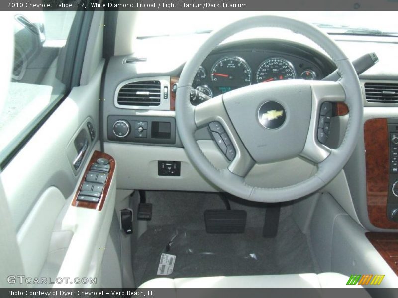 White Diamond Tricoat / Light Titanium/Dark Titanium 2010 Chevrolet Tahoe LTZ
