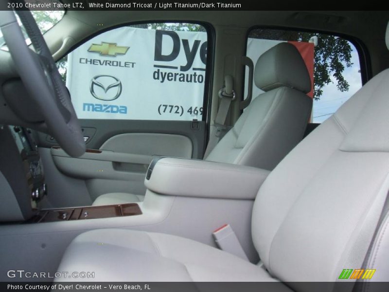White Diamond Tricoat / Light Titanium/Dark Titanium 2010 Chevrolet Tahoe LTZ