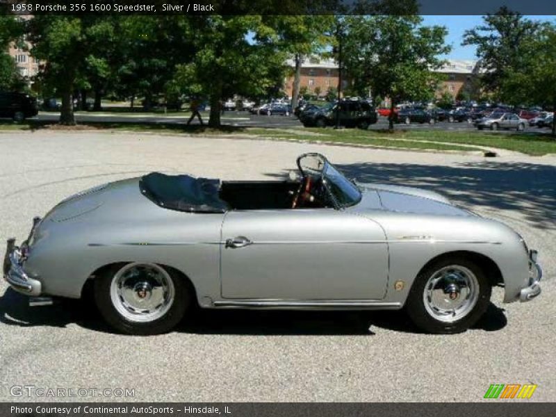 Silver / Black 1958 Porsche 356 1600 Speedster