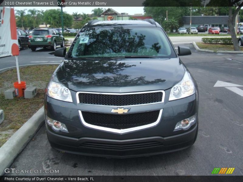Cyber Gray Metallic / Ebony 2010 Chevrolet Traverse LS