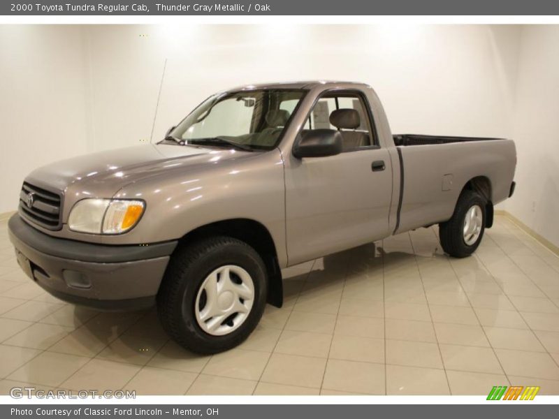 Thunder Gray Metallic / Oak 2000 Toyota Tundra Regular Cab