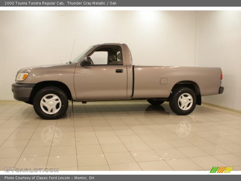 Thunder Gray Metallic / Oak 2000 Toyota Tundra Regular Cab