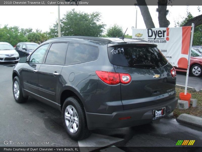 Cyber Gray Metallic / Ebony 2010 Chevrolet Traverse LS
