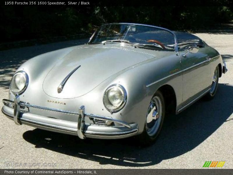 Silver / Black 1958 Porsche 356 1600 Speedster