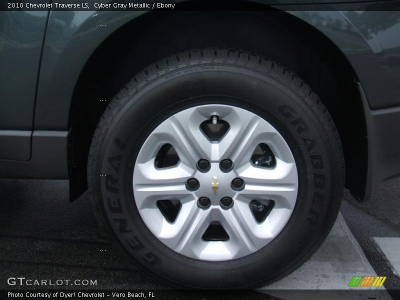 Cyber Gray Metallic / Ebony 2010 Chevrolet Traverse LS