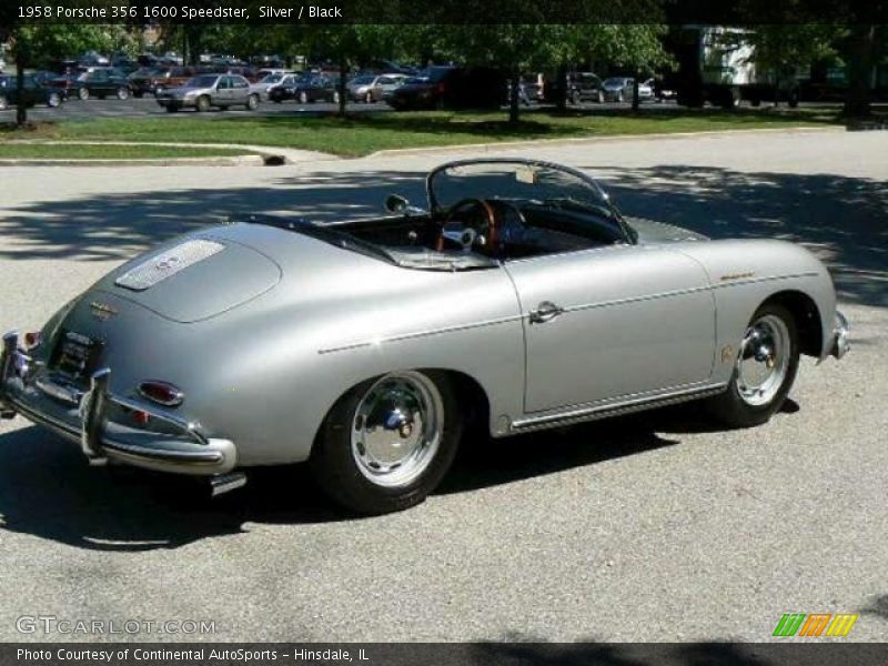 Silver / Black 1958 Porsche 356 1600 Speedster
